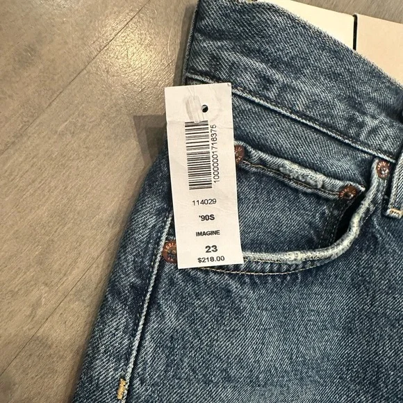 Agolde 90's Mid Rise Loose Fit Jeans-Size 23.  Imagine wash NWT! - Picture 3 of 5